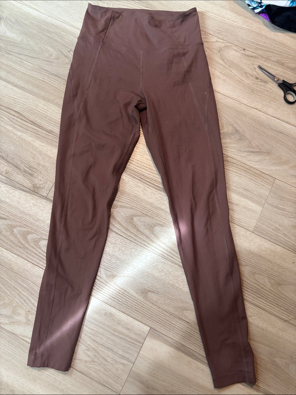 girlfriend collective Brown High-Rise Leggings